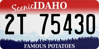 ID license plate 2T7543O