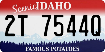 ID license plate 2T7544Q