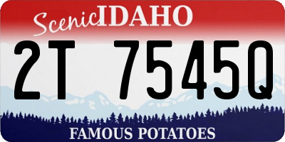 ID license plate 2T7545Q