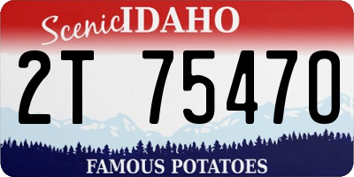 ID license plate 2T7547O