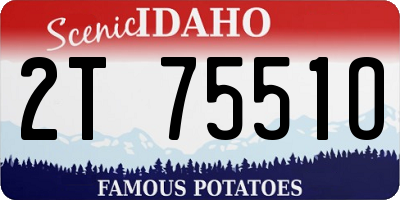 ID license plate 2T7551O