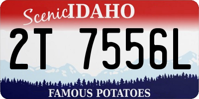 ID license plate 2T7556L