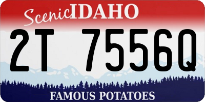 ID license plate 2T7556Q