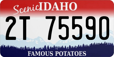 ID license plate 2T7559O