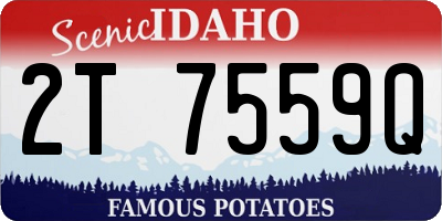 ID license plate 2T7559Q