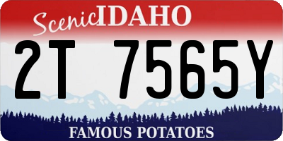 ID license plate 2T7565Y