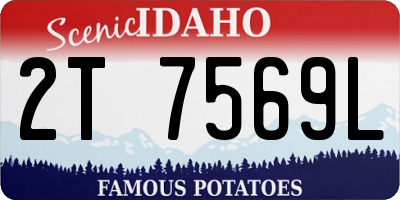 ID license plate 2T7569L