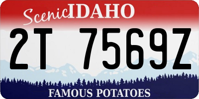 ID license plate 2T7569Z