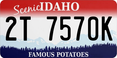 ID license plate 2T7570K