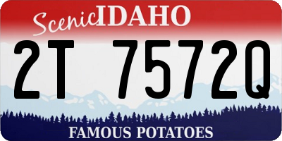 ID license plate 2T7572Q