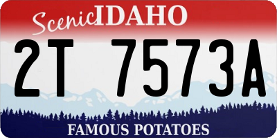 ID license plate 2T7573A