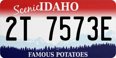 ID license plate 2T7573E