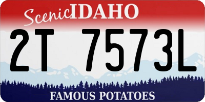 ID license plate 2T7573L