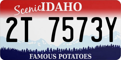 ID license plate 2T7573Y