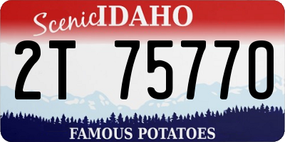 ID license plate 2T7577O