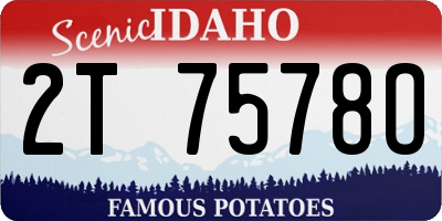 ID license plate 2T7578O