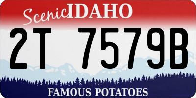 ID license plate 2T7579B