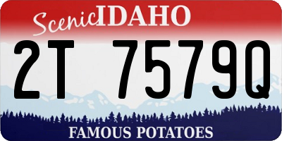ID license plate 2T7579Q