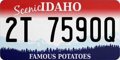 ID license plate 2T7590Q