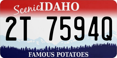 ID license plate 2T7594Q