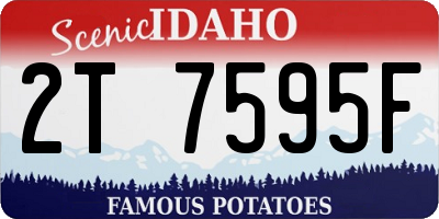 ID license plate 2T7595F