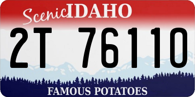 ID license plate 2T7611O