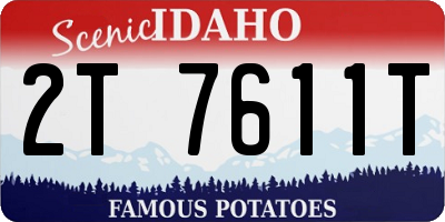 ID license plate 2T7611T