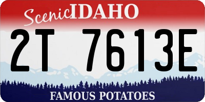 ID license plate 2T7613E