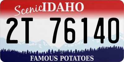 ID license plate 2T7614O