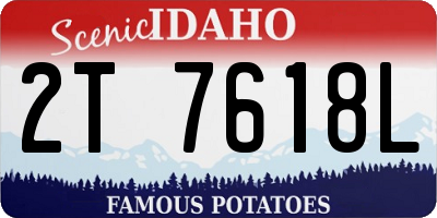 ID license plate 2T7618L