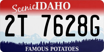 ID license plate 2T7628G