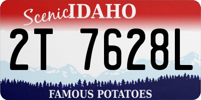 ID license plate 2T7628L