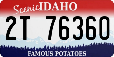 ID license plate 2T7636O