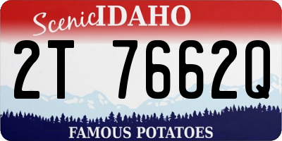 ID license plate 2T7662Q