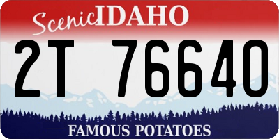 ID license plate 2T7664O