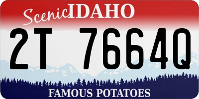 ID license plate 2T7664Q