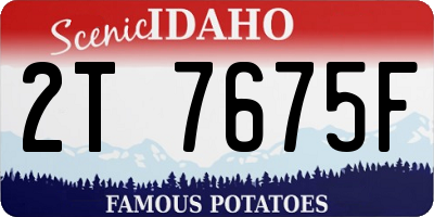 ID license plate 2T7675F