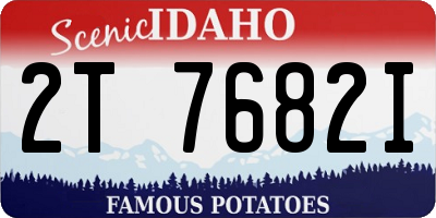 ID license plate 2T7682I