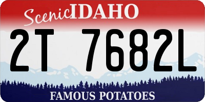 ID license plate 2T7682L