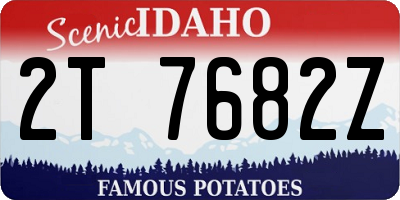 ID license plate 2T7682Z