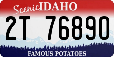 ID license plate 2T7689O