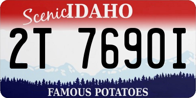 ID license plate 2T7690I