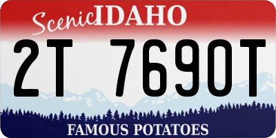 ID license plate 2T7690T