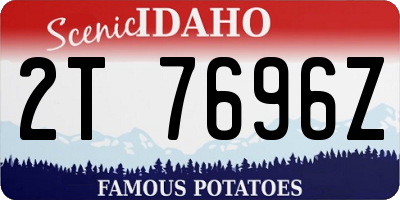 ID license plate 2T7696Z