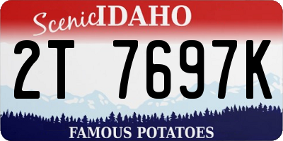 ID license plate 2T7697K