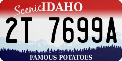 ID license plate 2T7699A