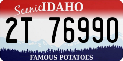 ID license plate 2T7699O