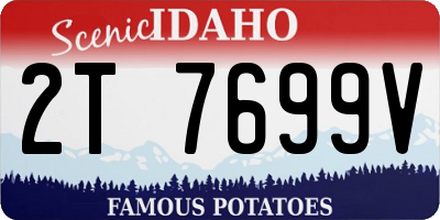 ID license plate 2T7699V