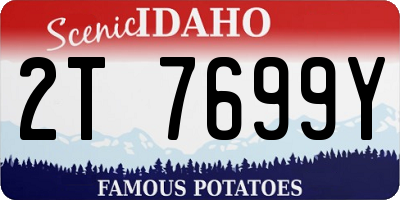 ID license plate 2T7699Y