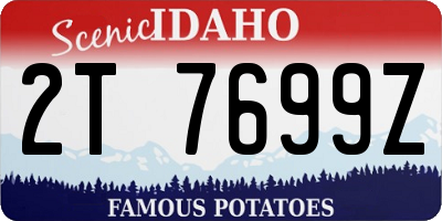 ID license plate 2T7699Z